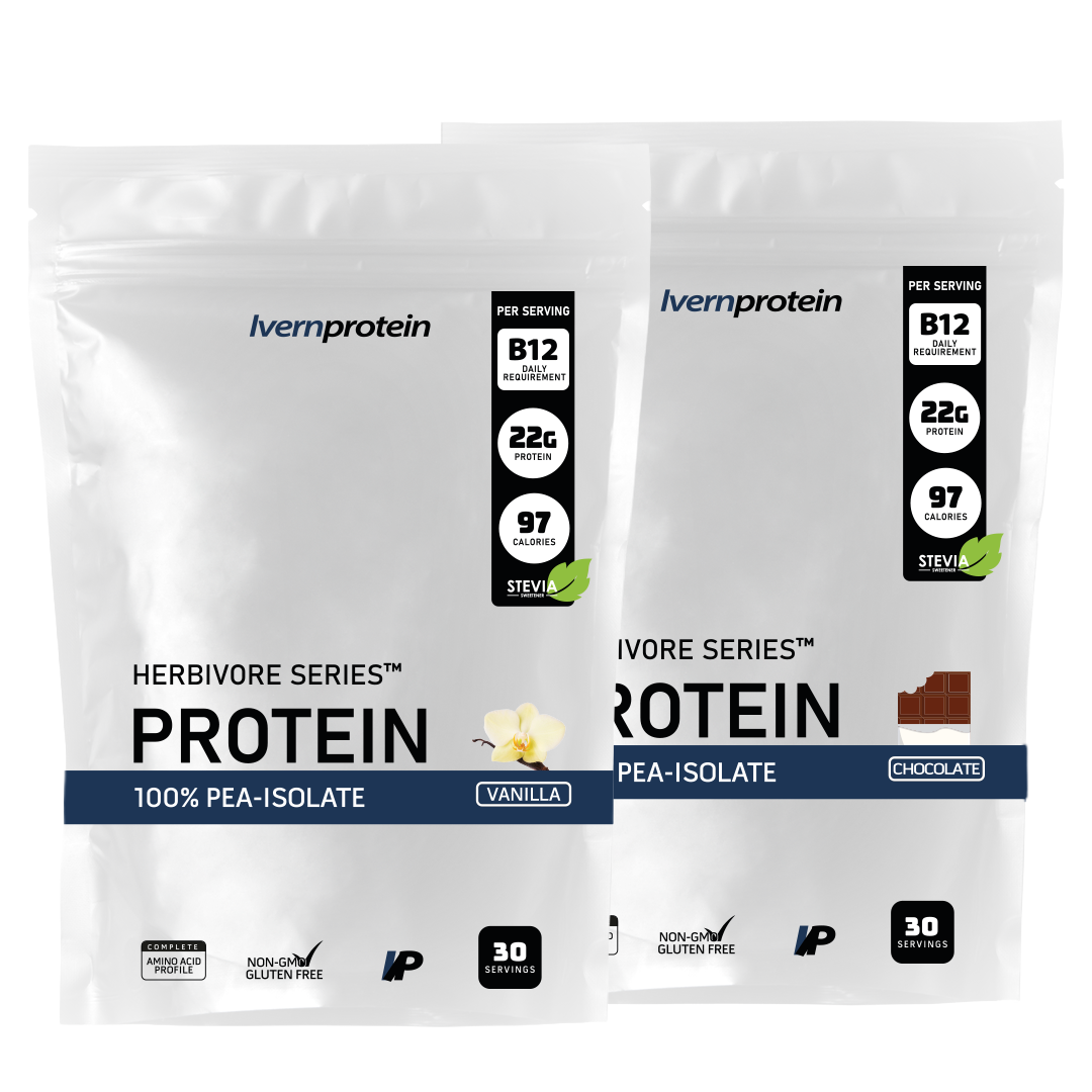 Pack de 2 Herbivore Series™ Pure Isolate Pea - Vainilla y Chocolate (1.5kg)