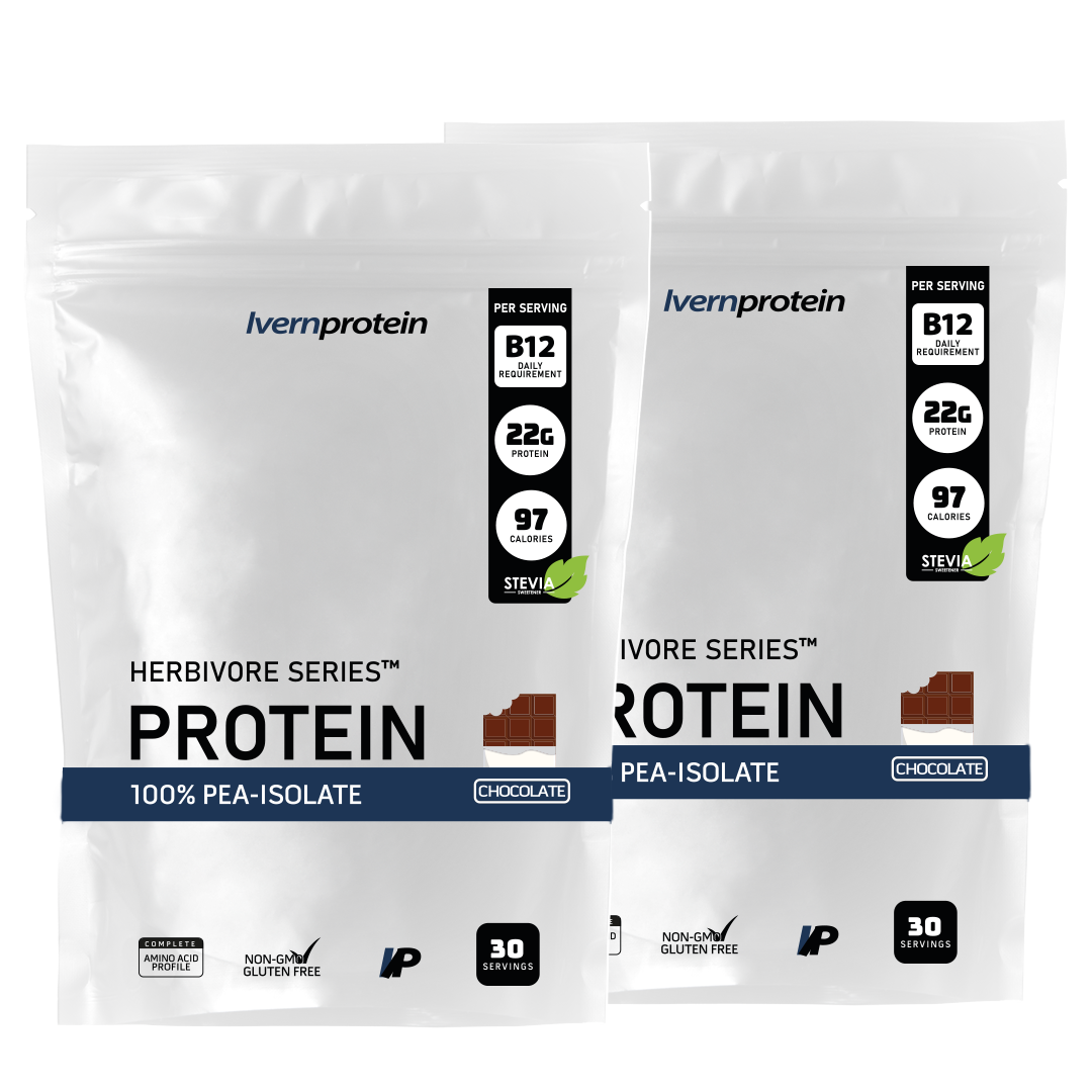 Pack de 2 Herbivore Series™ Pure Isolate Pea - Chocolate y Chocolate (1.5kg)