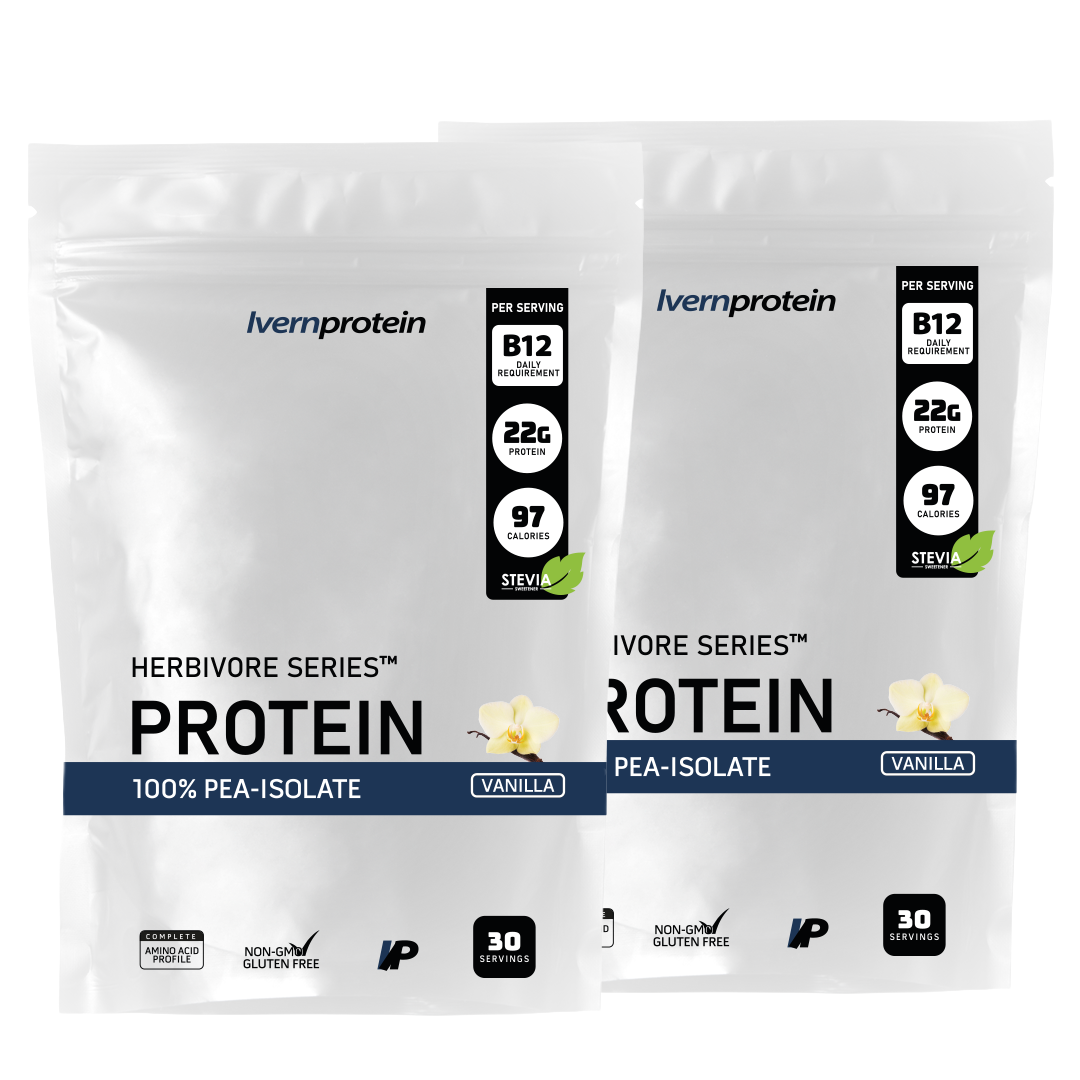 Pack de 2 Herbivore Series™ Pure Isolate Pea - Vainilla y Vainilla (1.5kg)